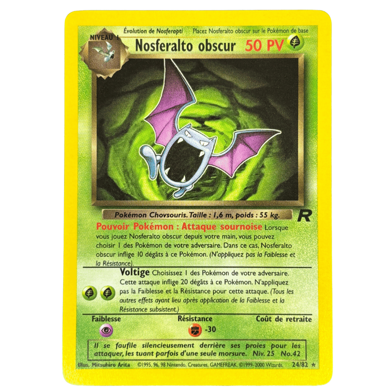 Nosferalto obscur 24/82 - Team Rocket - NM