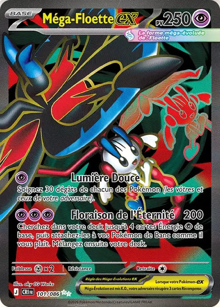 Méga-Floette ex 101/086 Chaos Ascendant