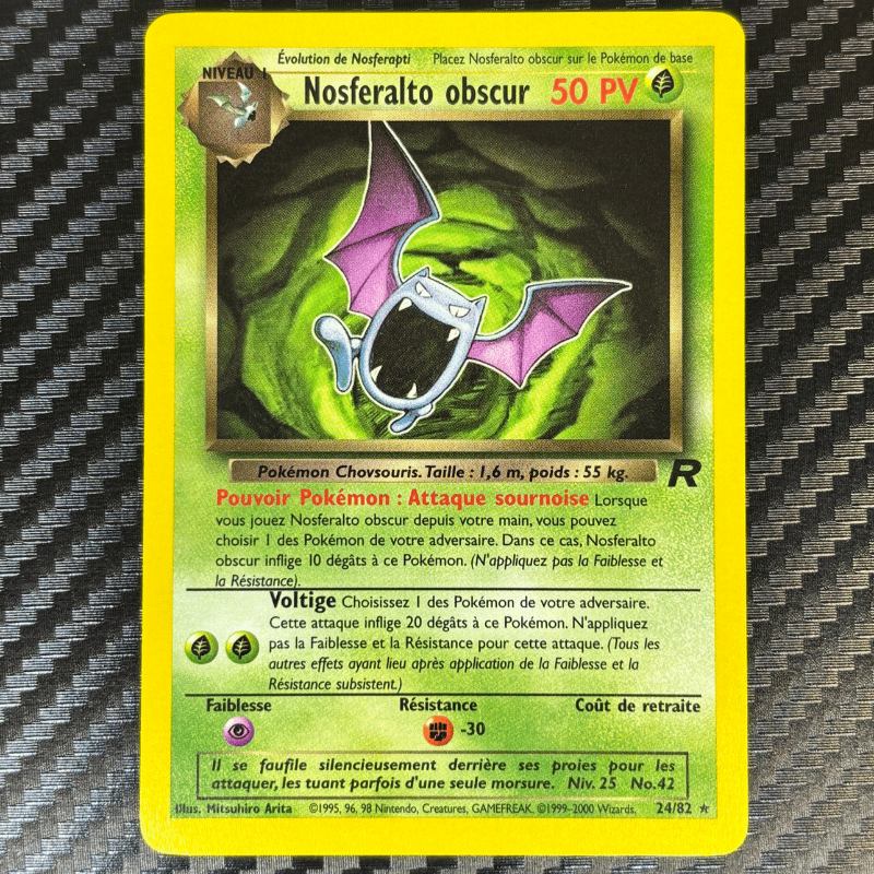 Nosferalto obscur 24/82 - Team Rocket - NM
