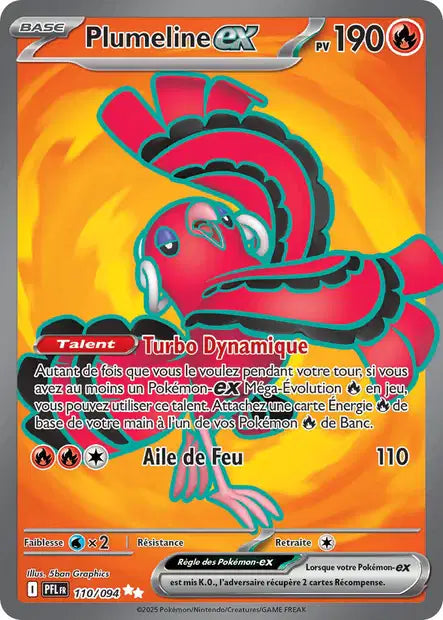 Plumeline-ex 110/094 - Flammes Fantasmagoriques