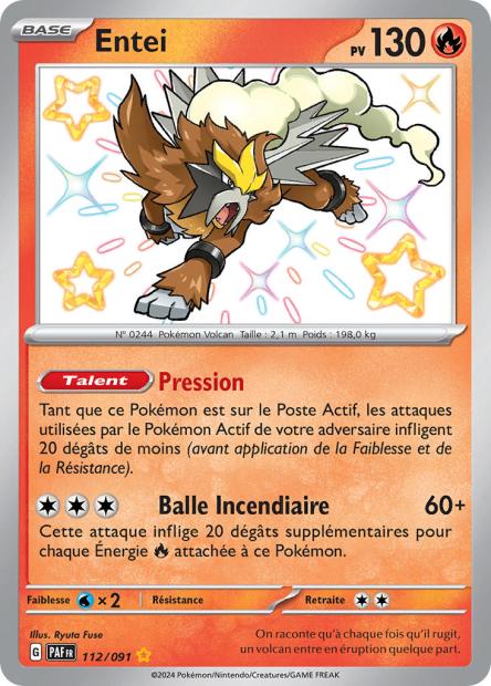 Entei 112/091 - Destinées de Paldea