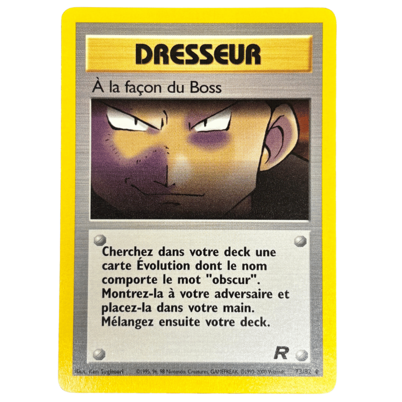 À la façon du Boss 73/82 - Team Rocket - NM