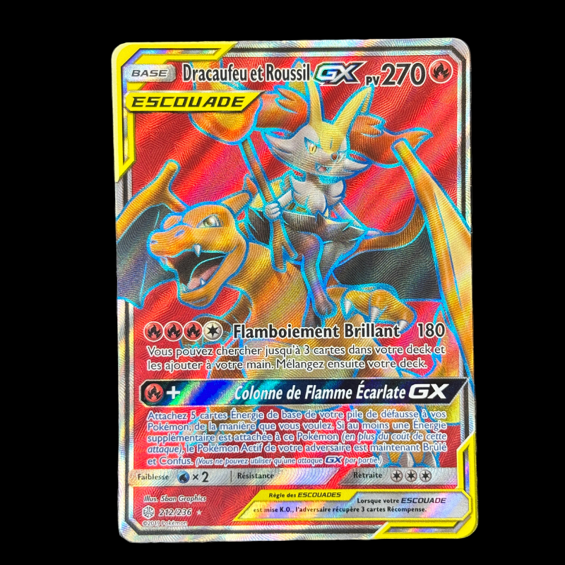 Dracaufeu et Roussil GX 212/236 - éclispe cosmique - NM