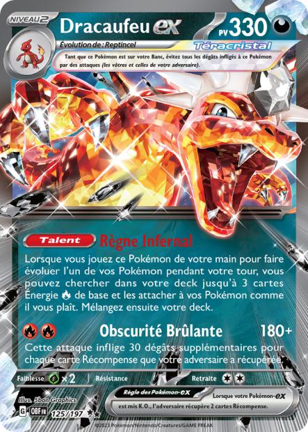 Dracaufeu-ex 125/197 - Flammes Obsidiennes