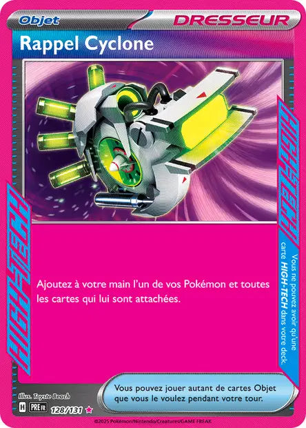Rappel Cyclone 128/131 - Évolutions Prismatiques