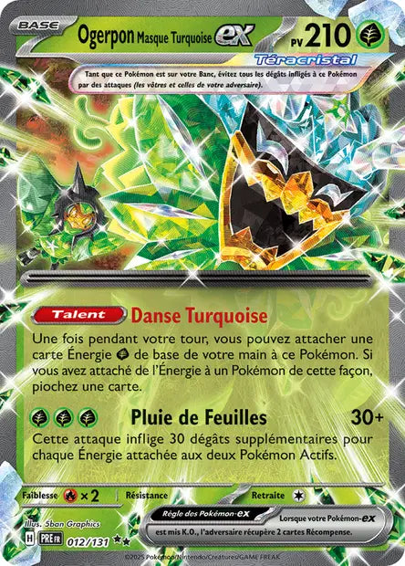 Ogerpon Masque Turquoise-ex 012/131 - Évolutions Prismatiques