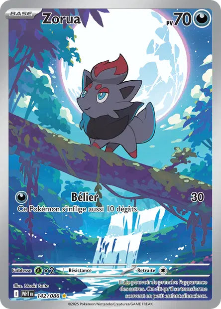 Zorua 142/086 - Flamme blanche