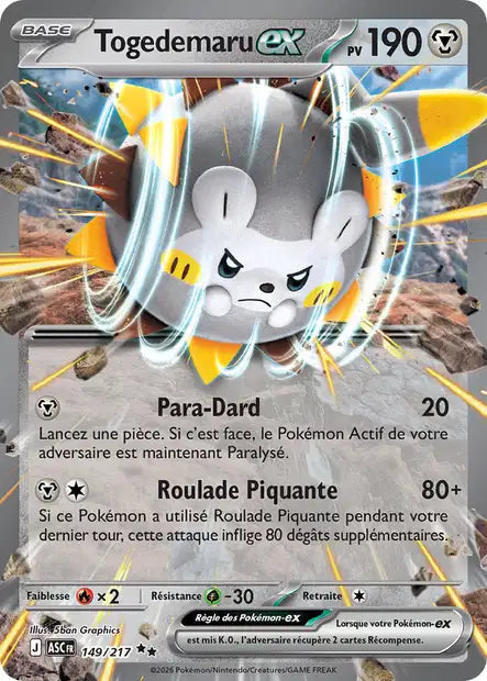 Togedemaru ex 149/217 Héros Transcendants