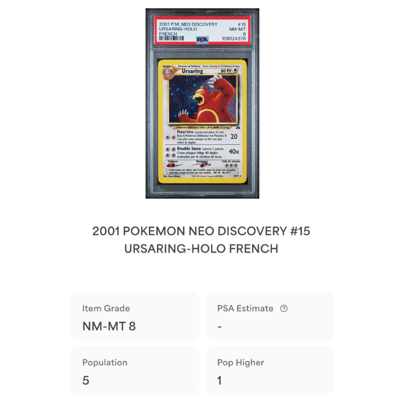 Ursaring 15/75 - PSA 8
