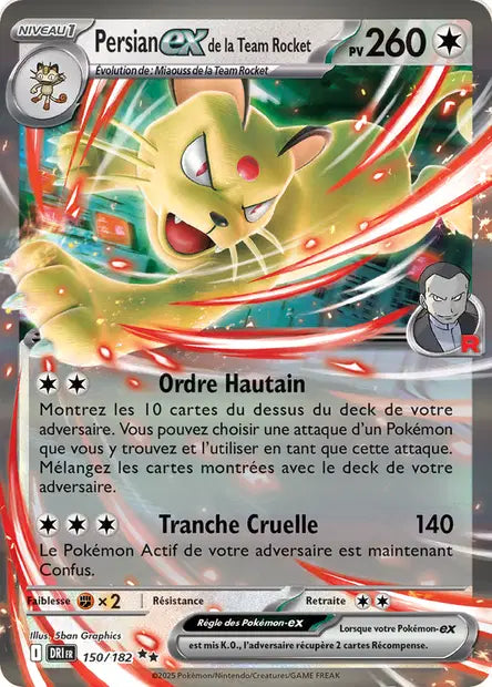 Persian ex de la Team Rocket 150/182 - Rivalités Destinées