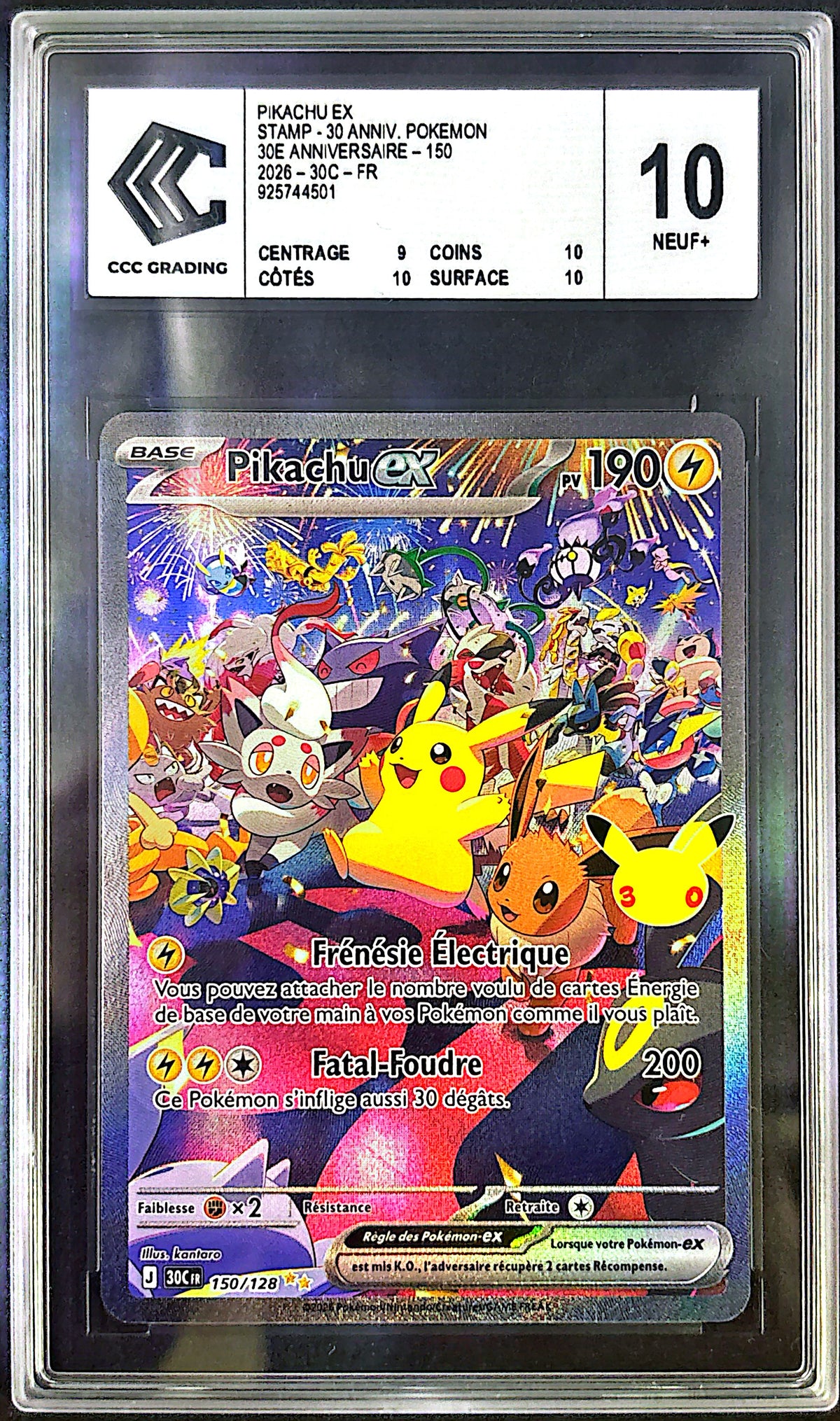 Pikachu 150/128 CCC 10