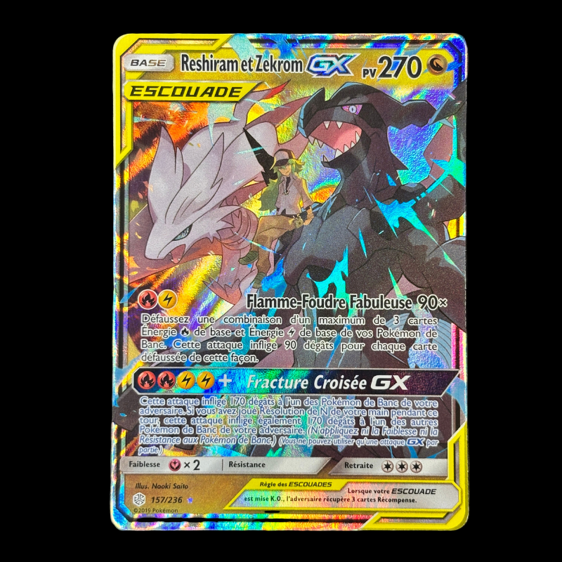 Reshiram et Zekrom GX 157/236 – Éclipse Cosmique