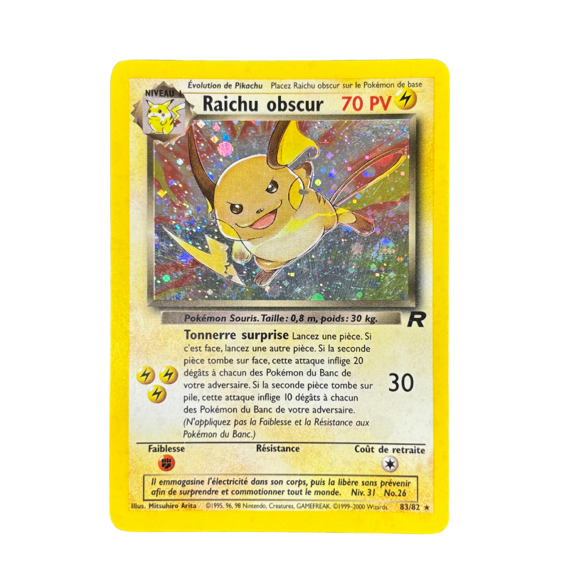 Raichu obscur 83/82 - Team Rocket - EXC+