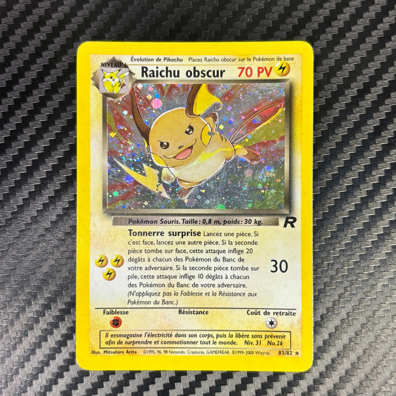 Raichu obscur 83/82 - Team Rocket
