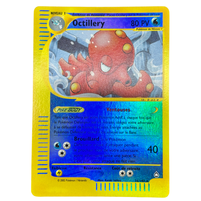 Octillery 26/147 ( reverse ) - Aquapolis - NM