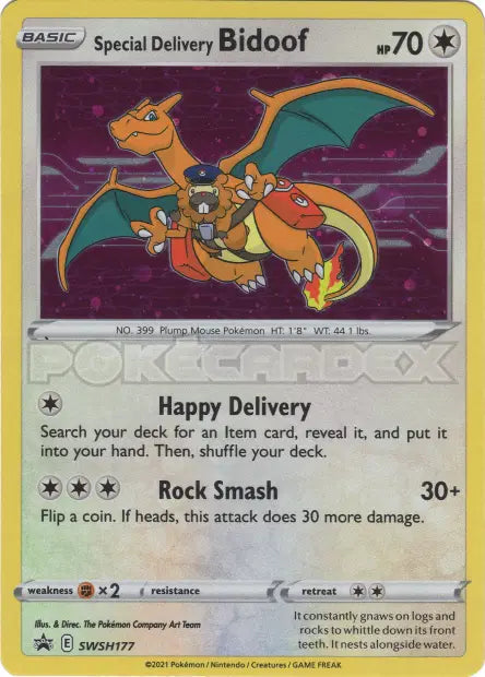 Special Delivery Bidoof SWSH177 - Promo SWSH