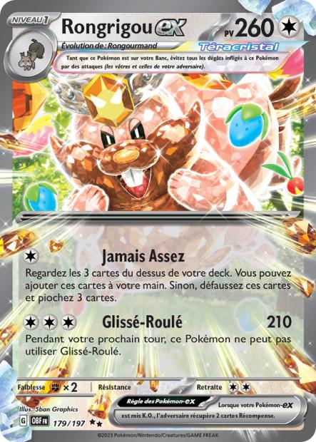 Rongrigou-ex 179/197 - Flammes Obsidiennes