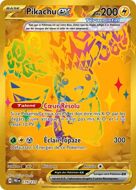Pikachu-ex 179/131 - Évolutions Prismatiques