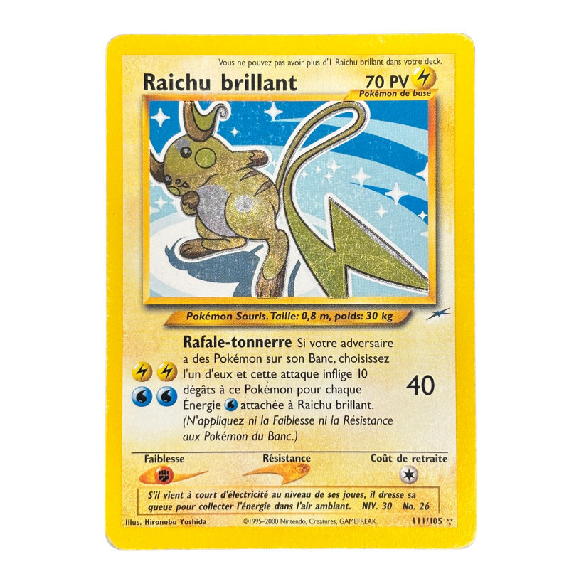 Raichu brillant 111/105 - Neo Destiny - TBE