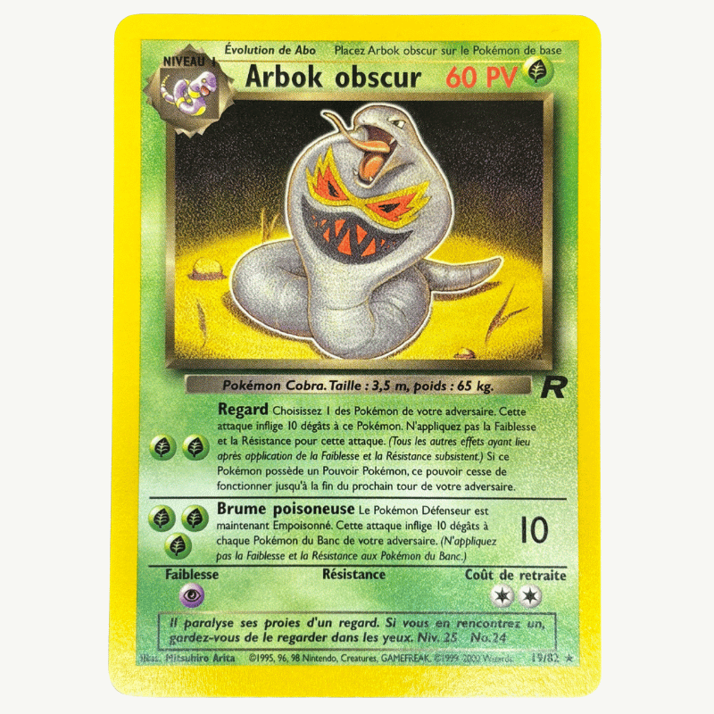 Arbok obscur 19/82 - Team Rocket - NM