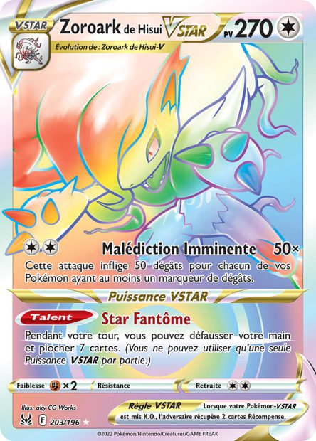 Zoroark de Hisui-VSTAR 203/196 - Origine Perdue