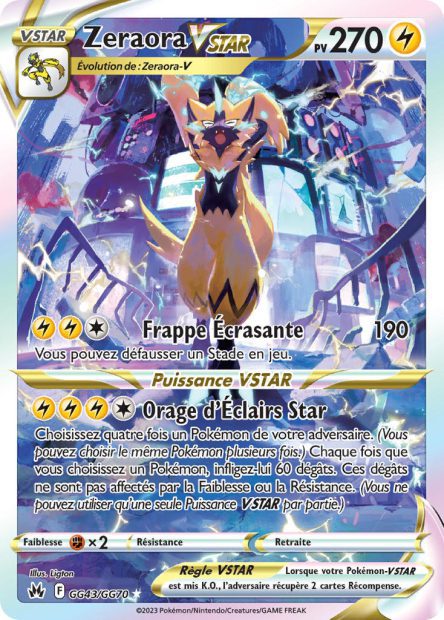 Zeraora-VSTAR GG43/GG70 - Zénith Suprême