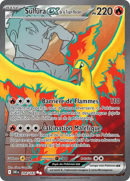 Sulfura ex de la Team Rocket 208/182 - Rivalités Destinées