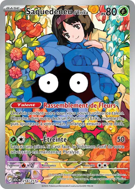 Saquedeneu d'Erika 218/217 Héros Transcendants