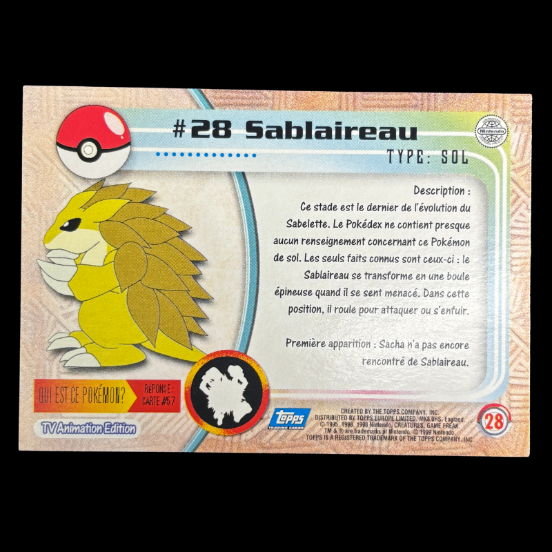 Topps Sablaireau #28 (2)