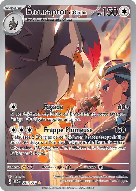 Étouraptor d'Okuba 249/217 Héros Transcendants
