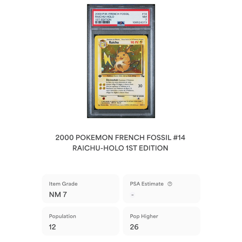 Raichu 14/62 ED1 - PSA 7