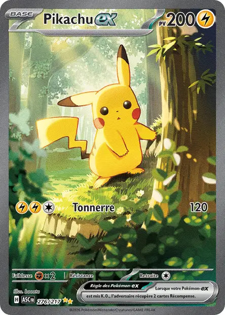 Pikachu ex 276/217 Héros Transcendants