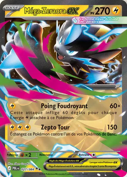 Méga-Zeraora-ex 027/084 - Nuit Noire
