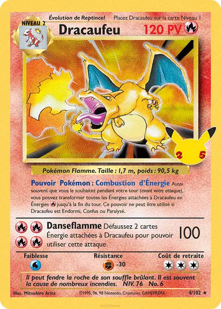 Dracaufeu 4/102 - Célébrations