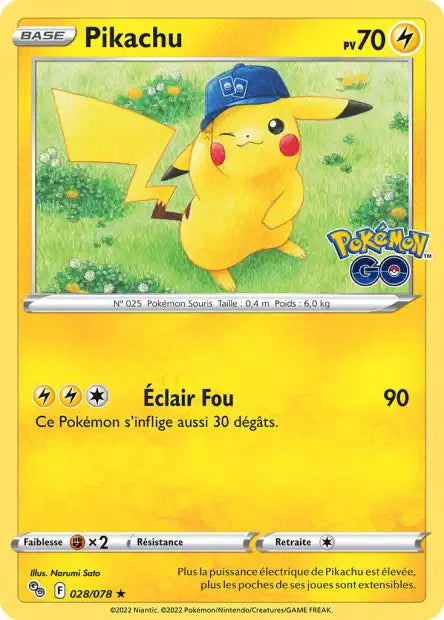 Pikachu 028/078 – Promo Pokemon GO