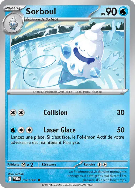 Sorboul 028/086 Flamme Blanche – Pokeball