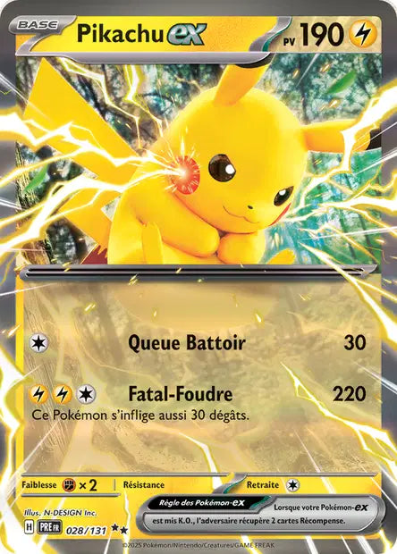 Pikachu-ex 028/131 - Évolutions Prismatiques