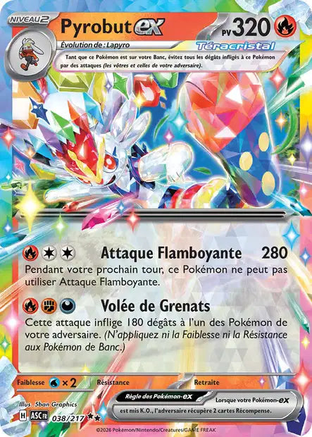 Pyrobut ex 038/217 Héros Transcendants