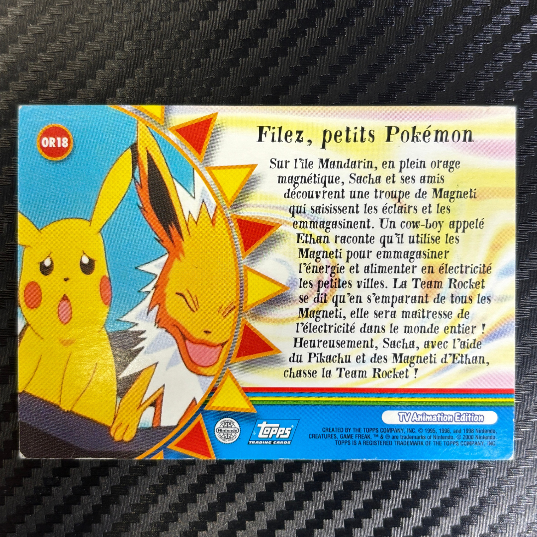 Filez, petit Pokémon OR18 Topps Orange island – EXC