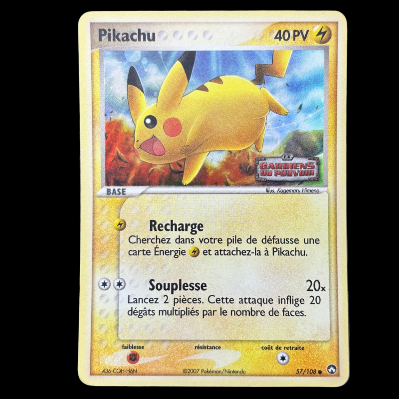 Pikachu 57/108 - Gardiens du Pouvoir - EXC+