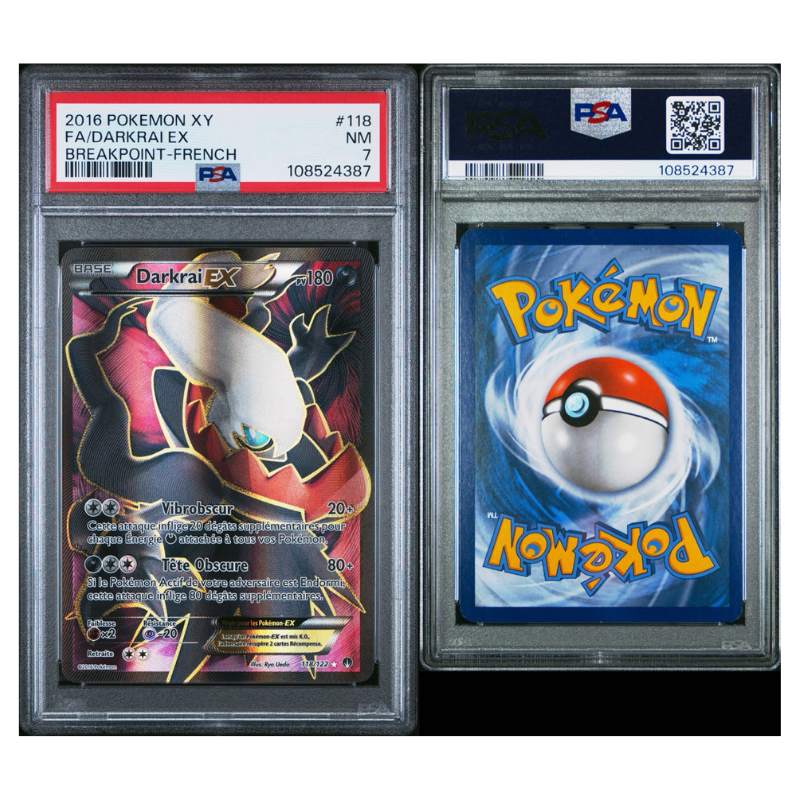 Darkrai EX 118/122 - PSA 7