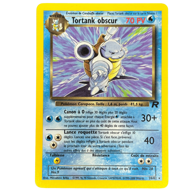 Tortank obscur 20/82 - Team Rocket - NM