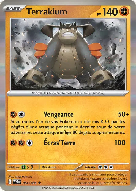 Terrakium 054/086 Pokeball - Flamme blanche