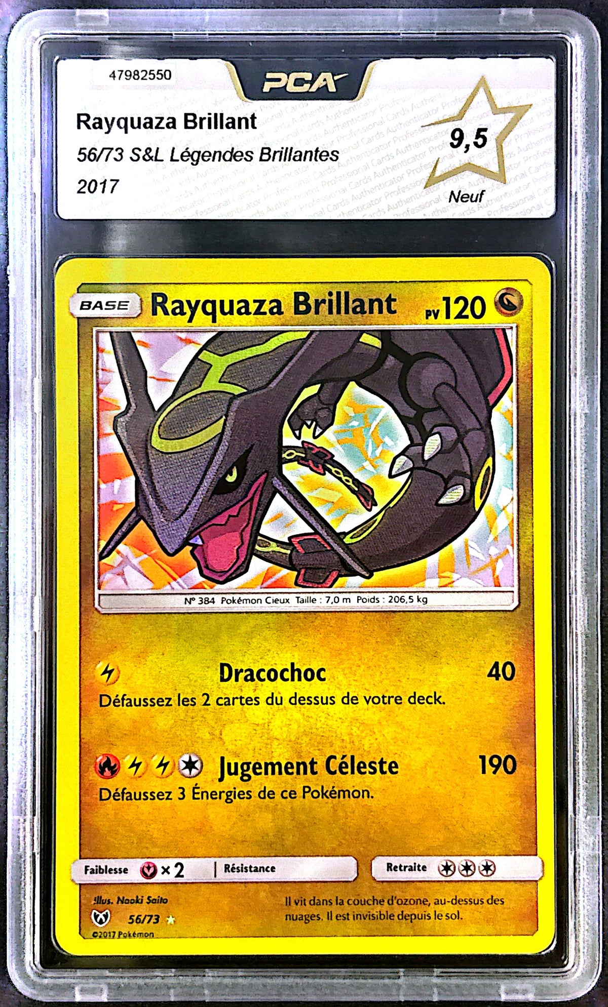 rayquaza brillant 56/73 PCA 9,5