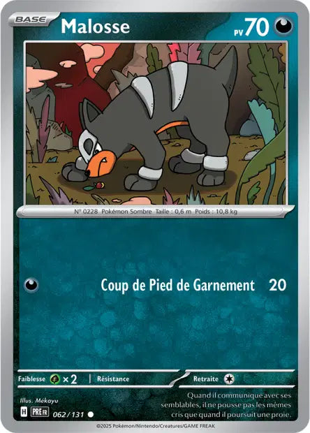Malosse 062/131 - Pokeball Évolution Prismatique