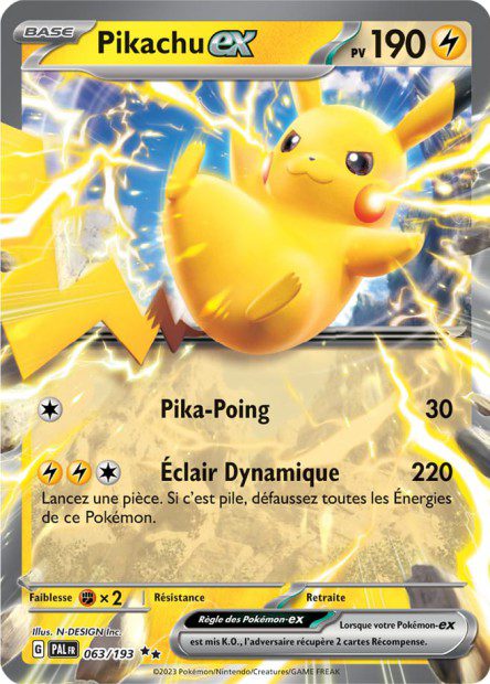 Pikachu-ex 063/193 - Évolutions à Paldea