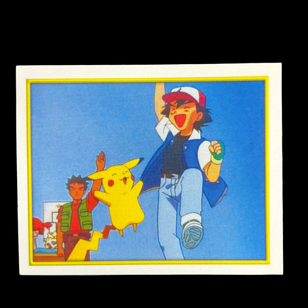 Pikachu et Sacha 92 Merlin série 2