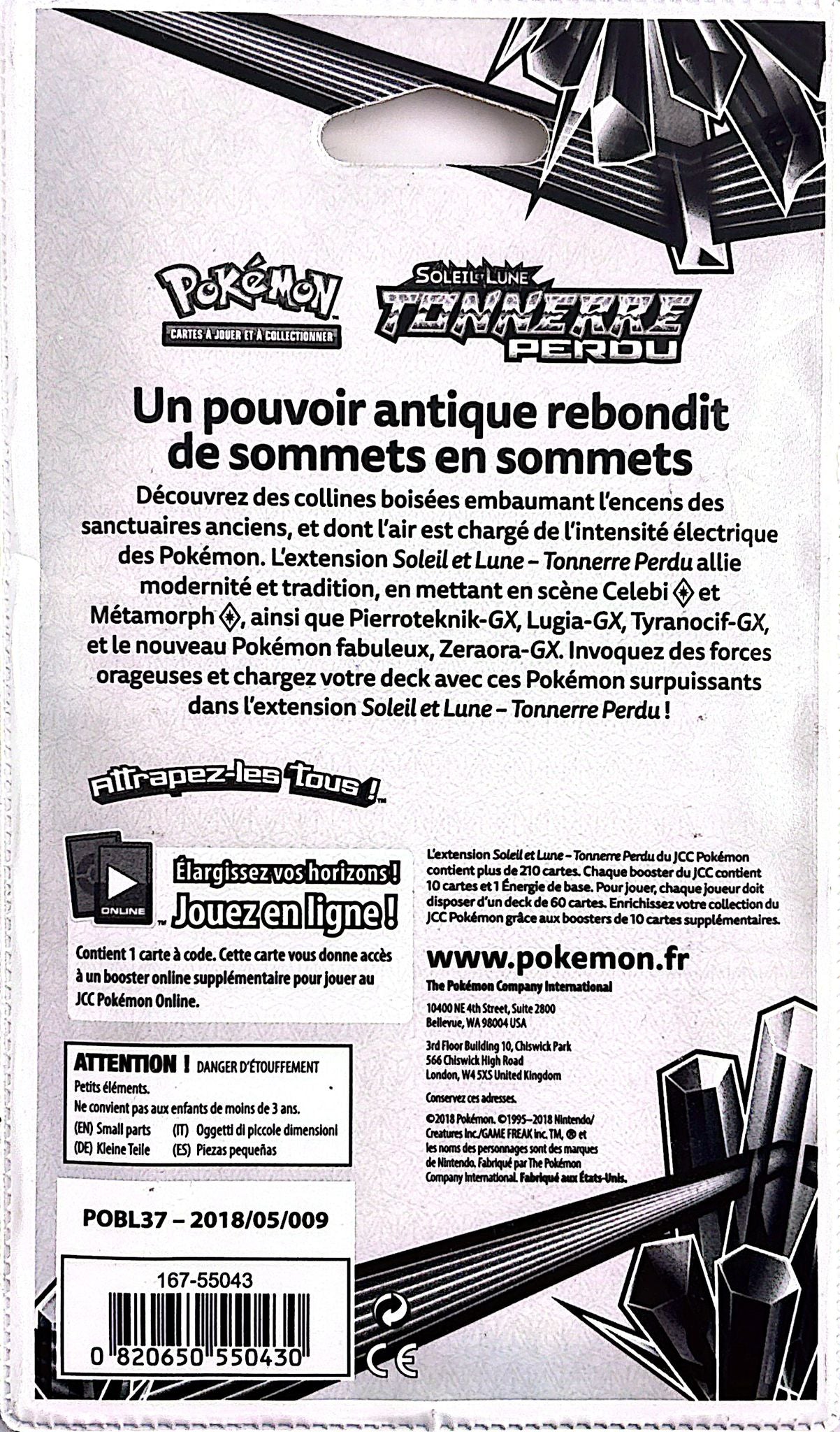 Blister XY Tonnerre Perdu (Zeraora) *