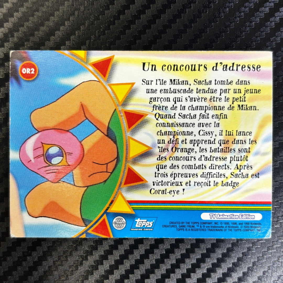 Un concours d’adresse OR2 Topps Orange island – TBE
