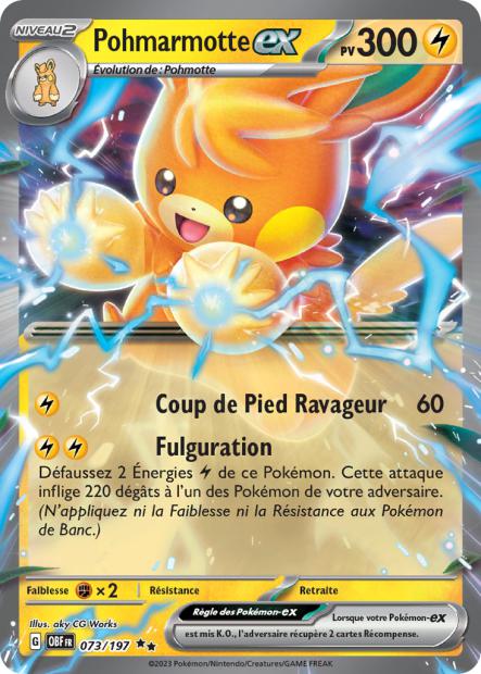 Pohmarmotte-ex 073/197 - Flammes Obsidiennes
